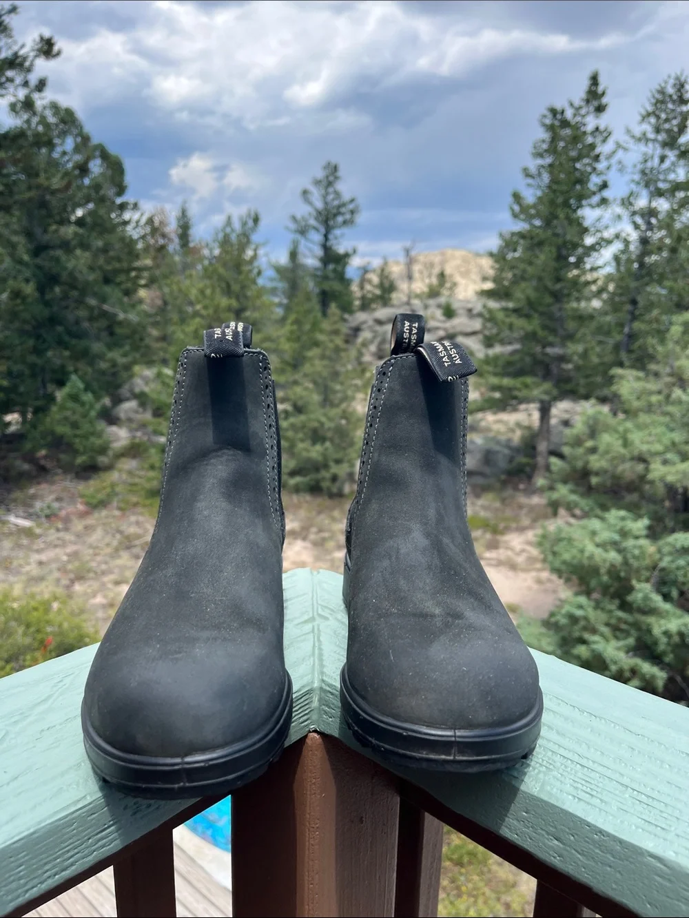 Blundstone Women's Originals #1630 High Top Boots in Rustic Black AU6 USW9